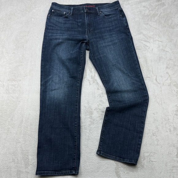 Lucky Brand Other - Lucky Brand 363 Vintage Straight Jeans Mens 34x32 Blue Dark Wash Denim Whiskered
